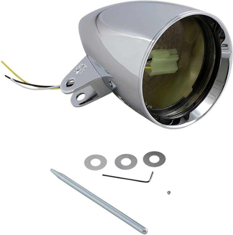 Headwinds - 4 1/2" Headlight Housing - Chrome - Concours Rocket Smooth - Concours Headlight Housings - 1-4800CA