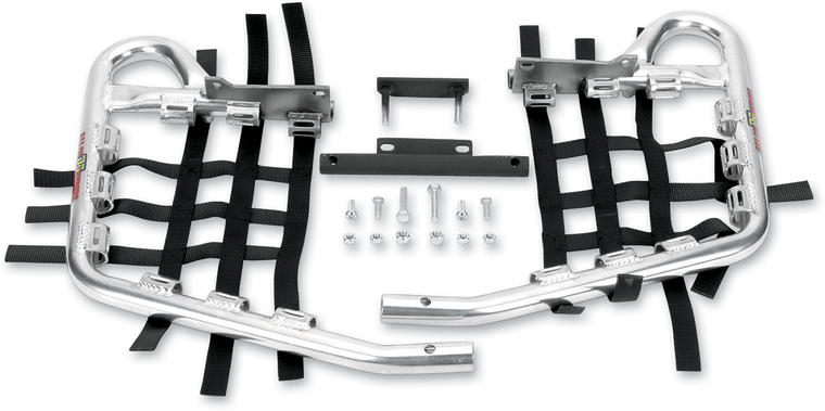 Dg Performance - Nerf Bars - Raptor 350 - Natural/Black - Alloy Nerf Bars - 60-4390