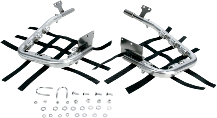 Dg Performance - Nerf Bars - LT250R - Natural/Black - Alloy Nerf Bars - 60-6250