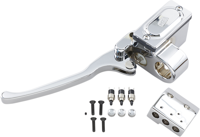 Gma Engineering By Bdl - Clutch Master Cylinder - 9/16" - Switch - Chrome - Clutch Master Cylinder Assembly - GMA-HC-5-C