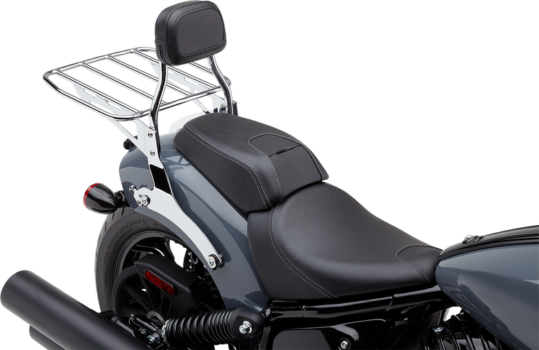 Cobra - Detachable Backrest - Mini - Chrome - Chieftain - Detachable Mini Backrest - 502-2012