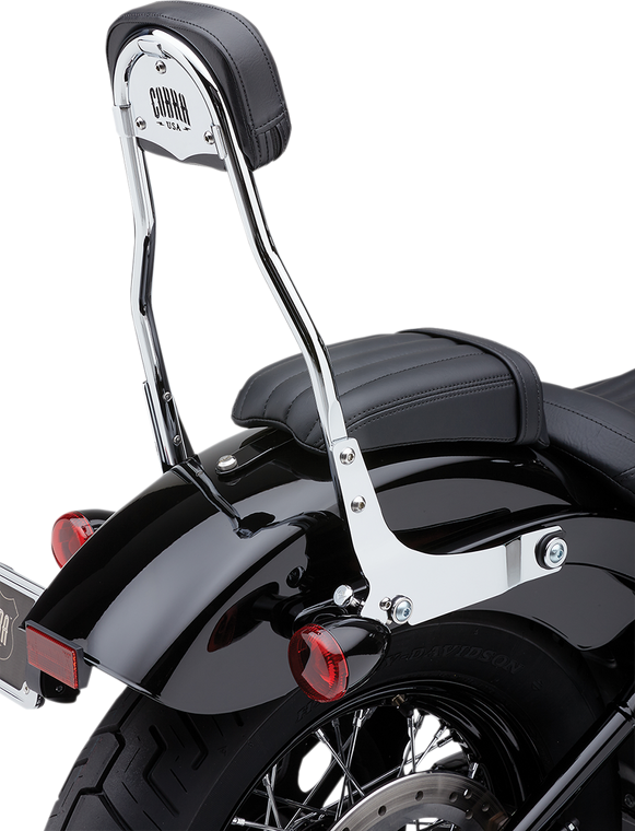 Cobra - Backrest Kit - 14" - Chrome - FLHC/S - Detachable Backrest Kit - 602-2010