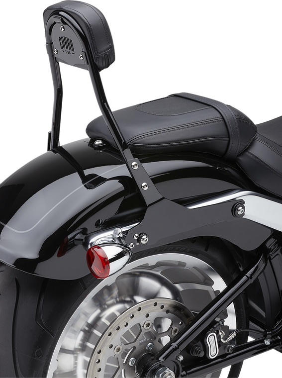 Cobra - Backrest Kit - 14" - Black - Softail - Detachable Backrest Kit - 602-2007B