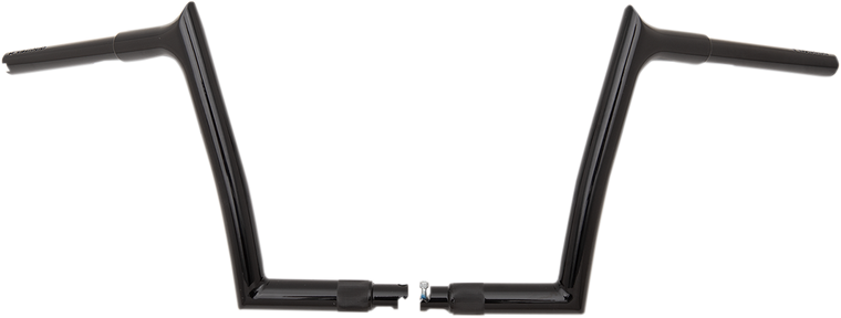 Fat Baggers Inc. - Handlebar - Pointed Top - 10" - Black - 1-1/4" EZ Install Pointed Top Handlebar - 908010-B
