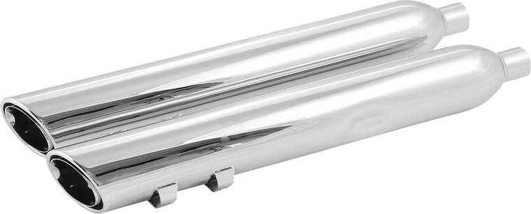 Cobra - 909 Uppercut Mufflers for '95-'16 FL - Chrome - 909 Uppercut Slip-On Mufflers - 6268