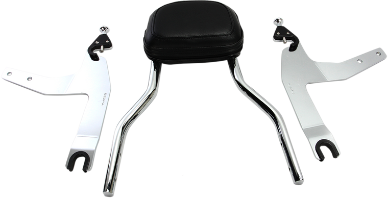 Cobra - Backrest Kit - 14" - Chrome - Softail - Detachable Backrest Kit - 602-2002