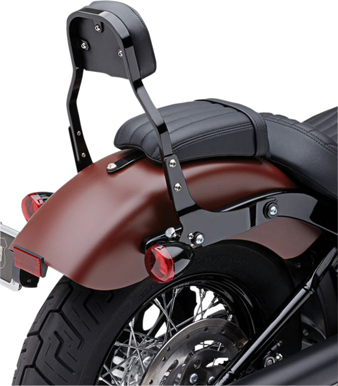 Cobra - Backrest Kit - 11" - Black - Softail - Detachable Backrest Kit - 602-2022B