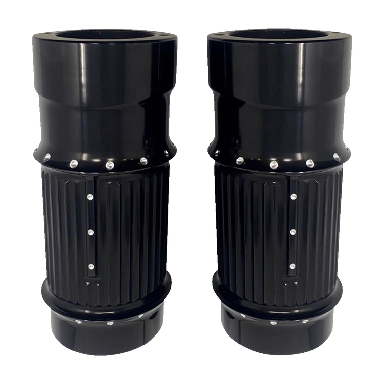 Covingtons - Fork Leg Bells - Fat - Dimpled - Black - Fork Leg Bells - C1116-B