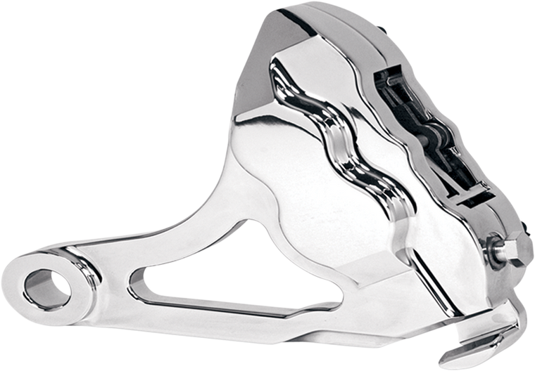 Hawg Halters - 4-Piston Caliper - Rear - Chrome - 4-Piston Brake Caliper - RKSTCC506