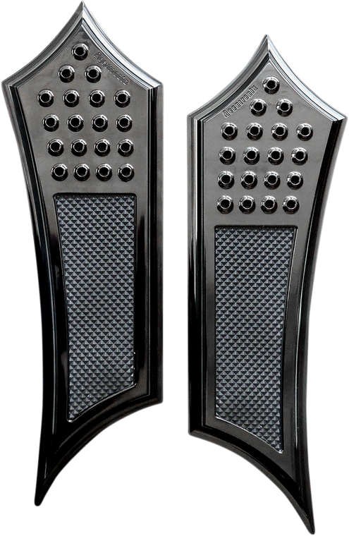 Accutronix - Front Floorboards - Extended - Black - Drilled - Instigator - FL - Front Floorboards - FBF01-DIB