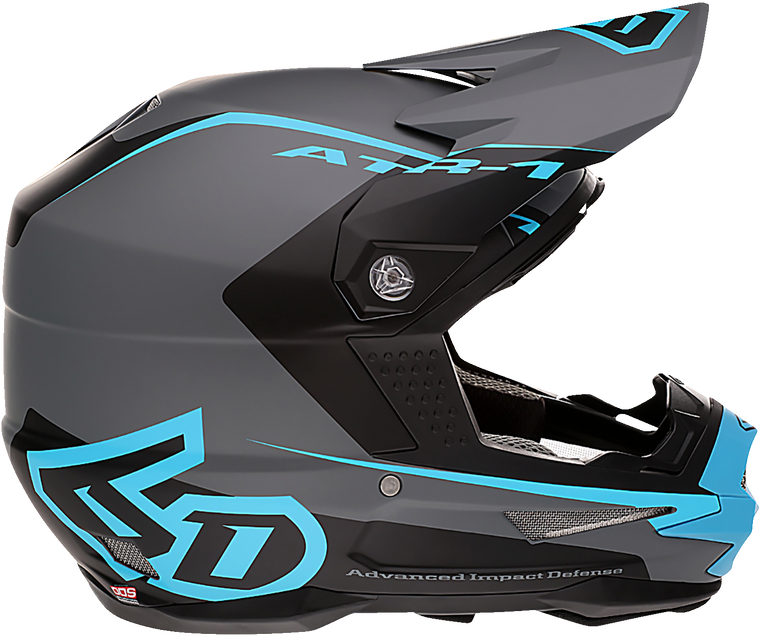 6d Helmets - ATR-1 Helmet - Stealth - Cyan - XS - ATR-1 Stealth Helmet - 45223