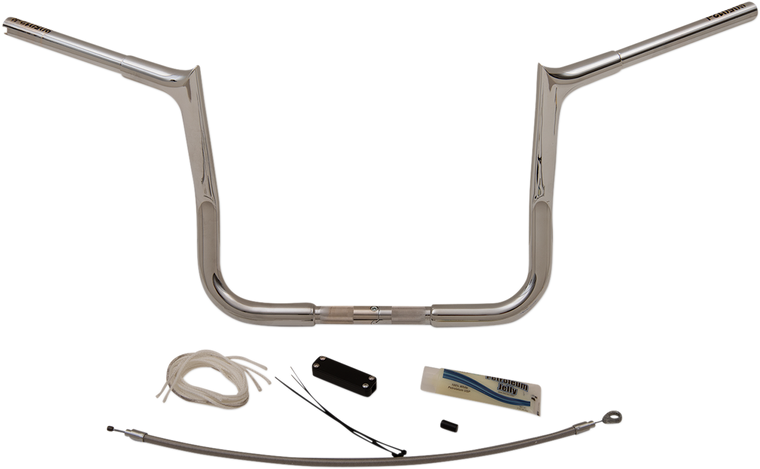 Fat Baggers Inc. - Handlebar Kit - Pointed Top - 12" - Chrome - 1-1/4" EZ Install Pointed Top Handlebar Kit - 909112