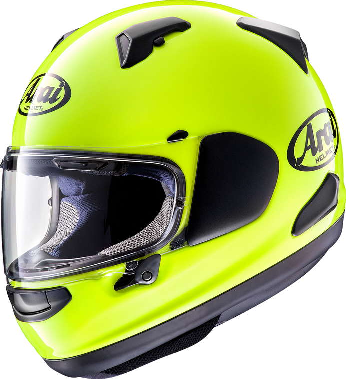 Arai Helmets - Quantum-X Helmet - Fluorescent Yellow - 2XL - Quantum-X Solid Helmet - 0101-15735