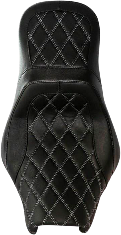 Danny Gray - Airhawk Weekday 2Up XL Seat - no Backrest Receptacle - Double Diamond Stitch - Air - XL '08-'21 - Airhawk Weekday 2Up XL Seat - 21-411DIAAIR