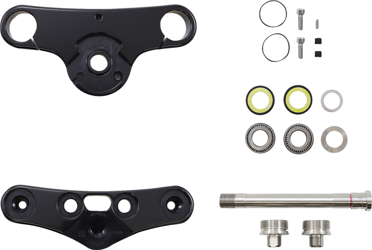 Hawg Halters - Triple Tree Kit - Black - 49 mm - 49 mm Triple Tree - 49WGAR6-ST18