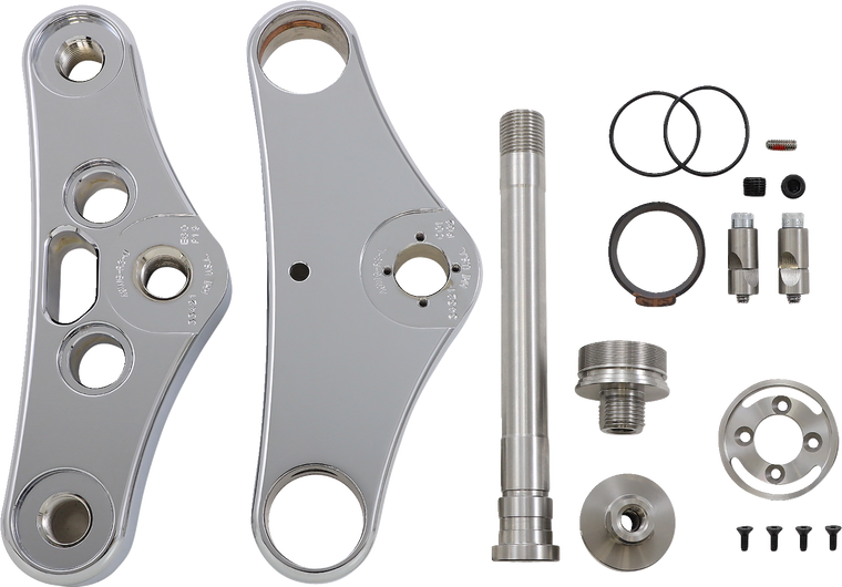 Hawg Halters - Triple Tree Kit - Chrome - 49 mm - 49 mm Triple Tree - 49WGCR3-HFS