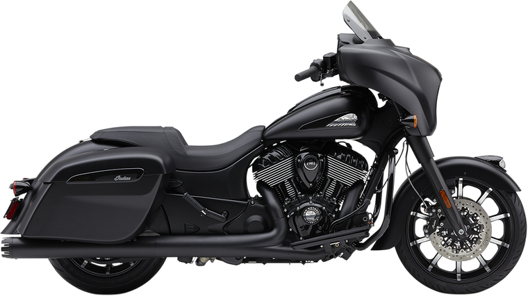 Cobra - Dual Cut Muffler - Indian - Black - Dual Cut Slip-On Mufflers - 5206B