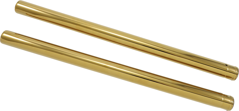 Custom Cycle Engineering - Fork Tubes - Gold - 39 mm - 24.25" - Gold Fork Tubes - T 1345TN
