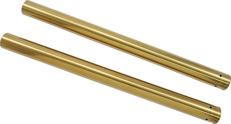 Custom Cycle Engineering - Fork Tubes - Gold - 49 mm - 23.50" - Gold Fork Tubes - T 2012TN