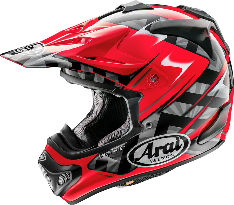 Arai Helmets - VX-Pro4 Helmet - Scoop - Red - Small - VX-Pro4 Scoop Helmet - 0110-8192