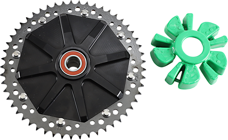 Alloy Art - Cush Drive Sprocket - Black - 53 Tooth - Cush Drive Chain Sprocket - G2CC53-11
