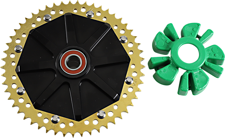 Alloy Art - Cush Drive Sprocket - Black - 53 Tooth - Cush Drive Chain Sprocket - G2CC53-12