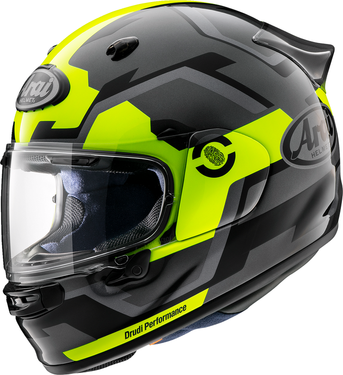 Arai Helmets - Contour-X Helmet - Face - Fluorescent Yellow - 2XL - Contour-X Face Helmet - 0101-16066