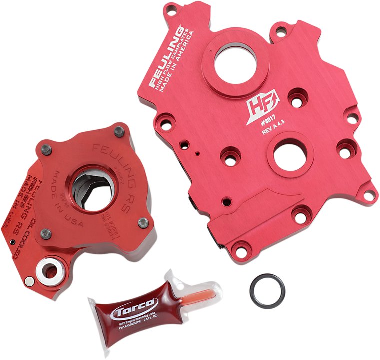 Feuling Oil Pump Corp. - Race Oil Pump with Plate - M8 - Race Series Oil Pump/Camplate Kit - 7197