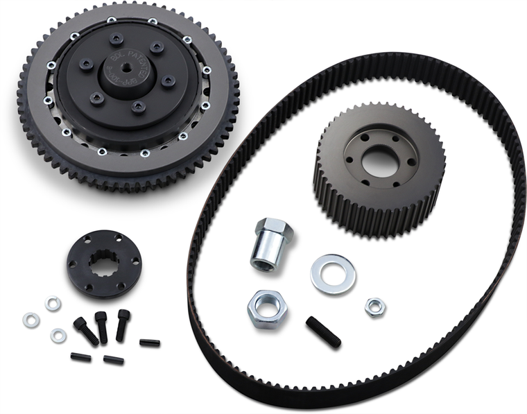 Belt Drives Ltd. - 1-5/8" Belt Drive with Chain - 5-Speed - 8mm Belt Drive with Quiet Clutch System - EVBB-3T-5