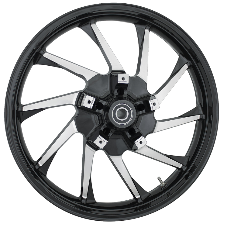 Coastal Moto - Front Wheel - Hurricane 3D - Dual Disc/No ABS - Black - 21"x3.50" - '08+ FL - Hurricane Precision Cast 3D Wheel - 3D-HUR213BC Coastal Moto - Front Wheel - Hurricane 3D - Dual Disc/No ABS - Black - 21"x3.50" - '08+ FL - Hurricane Precision Cast 3D Wheel - 3D-HUR213BC