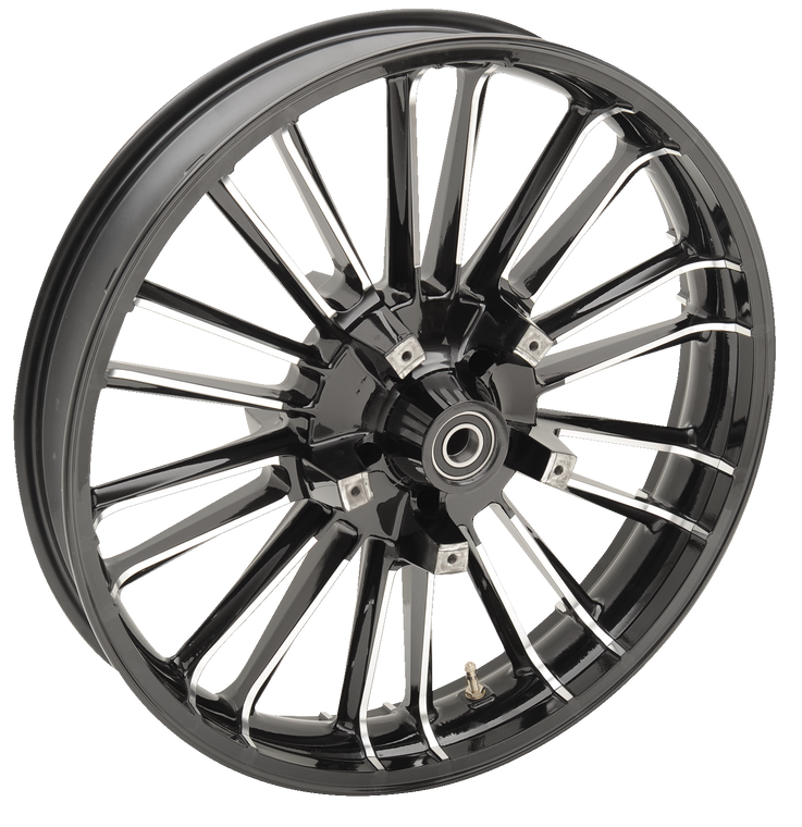 Coastal Moto - Front Wheel - Atlantic 3D - Dual Disc/ABS - Black Cut - 21"x3.50" - Atlantic Precision Cast 3D Wheel - 3D-ATL213BCABST Coastal Moto - Front Wheel - Atlantic 3D - Dual Disc/ABS - Black Cut - 21"x3.50" - Atlantic Precision Cast 3D Wheel - 3D-ATL213BCABST