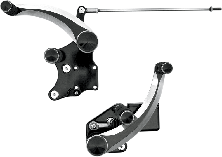 Accutronix - Forward Control - Diamond - Black - '00 FXST - Forward Controls with Master Cylinder - FC106-SIN