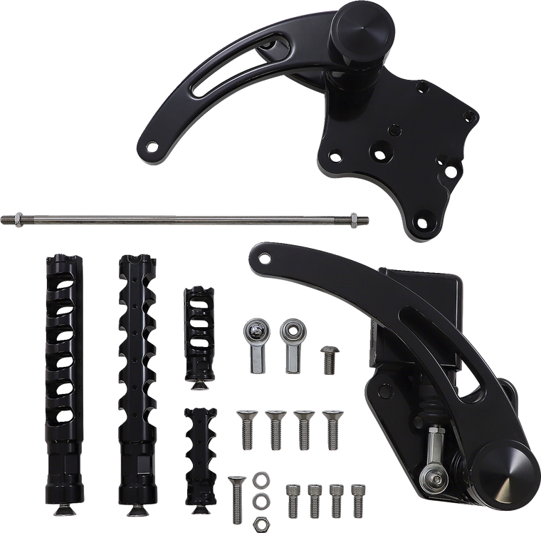 Accutronix - Forward Control - Black - Slotted - Muzzle Brake Forward Controls - FC106-SSAKB