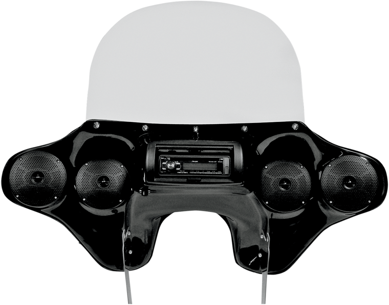 Hoppe Industries - Quadzilla Fairing - FLSTN - Quadzilla Fairing with Stereo Receiver - HPKT-0027A