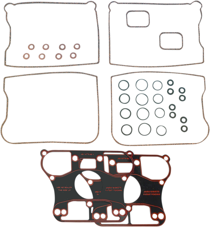 James Gasket - Rocker Box Rubber Gasket - Big Twin - Rocker Box Gasket Kit - JGI-17033-83-R