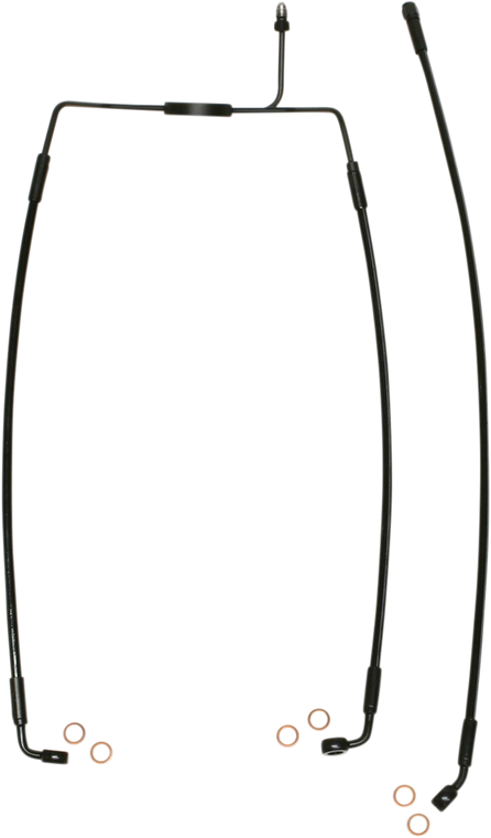 Magnum - Brake Line - Front - XR - Black - XR Stainless Extreme Response Front DOT Brakeline Kit - SBB1307-25