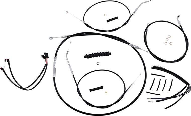Magnum - Control Cable Kit - XR - Black/Chrome - XR Handlebar Installation Kit - 489663
