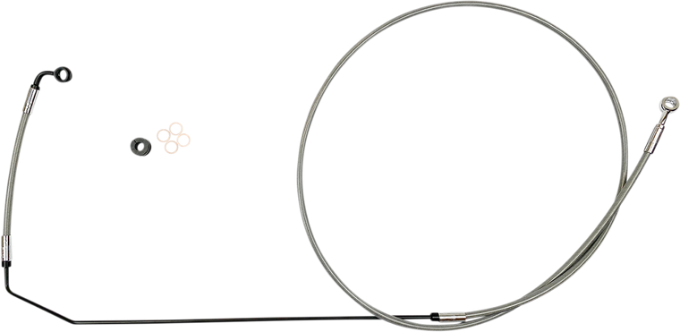 Magnum - Brake Line - Stainless Steel/Chrome - Indian - XR Stainless DOT Brake Line Kit - SSC1416-91