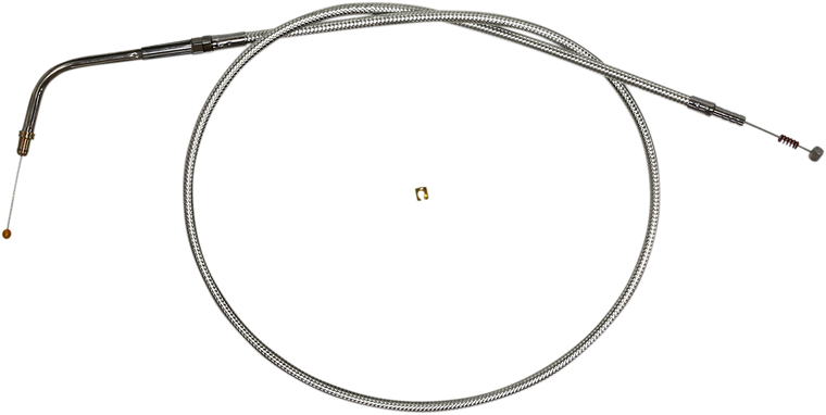 Magnum - Idle Cable - 33-3/4" - Sterling Chromite II - Sterling Chromite II Braided Cable for Harley-Davidson  Idle - 34136