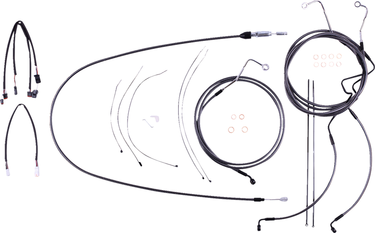 Magnum - Control Cable Kit - KARBONFIBR - KARBONFIBR Designer Handlebar Installation Kit - 7871211
