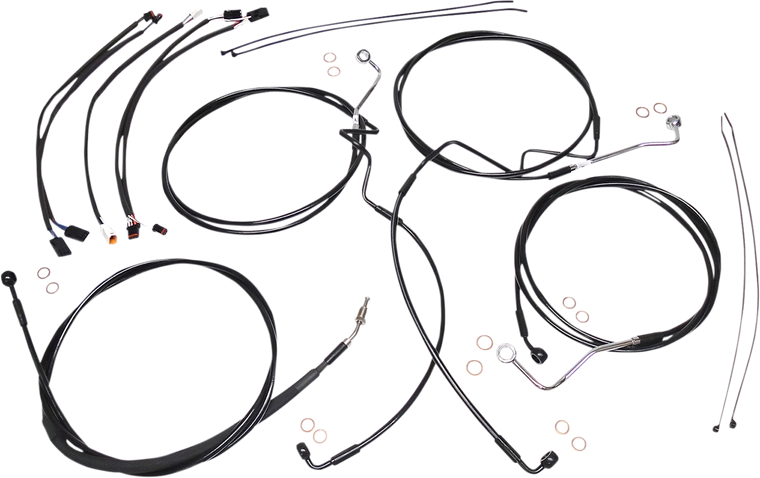 Magnum - Control Cable Kit - XR - Black - XR Handlebar Installation Kit - 486411