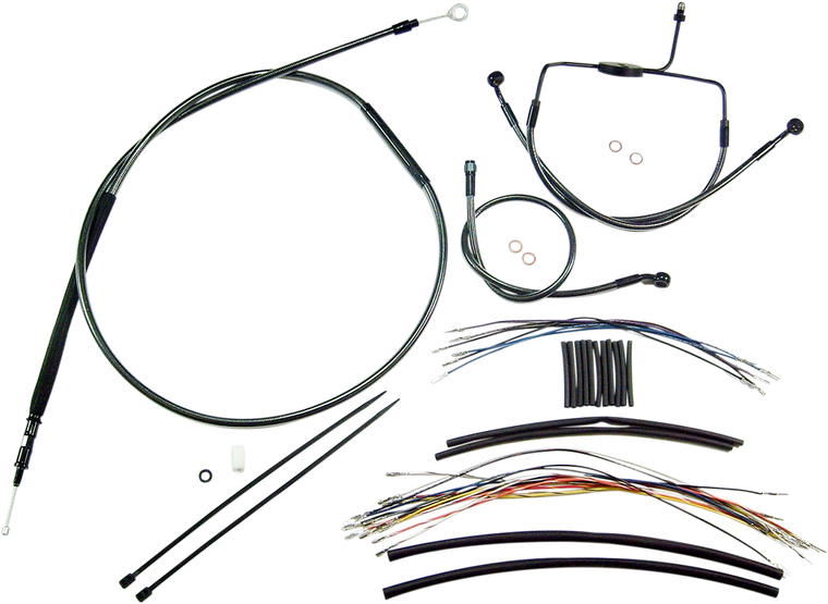 Magnum - Control Cable Kit - Black Pearl - Black Pearl Designer Handlebar Installation Kit - 487301