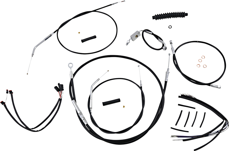 Magnum - Control Cable Kit - XR - Black/Chrome - XR Handlebar Installation Kit - 489673