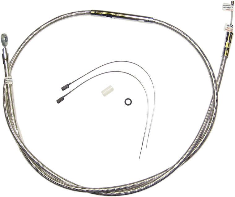 Magnum - Clutch Cable - Polished - High-Efficiency Polished Stainless Clutch Cable - 521210HE