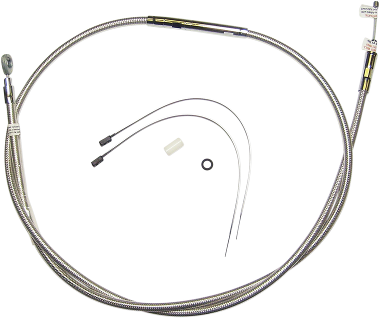 Magnum - Clutch Cable - Polished - High-Efficiency Polished Stainless Clutch Cable - 522310HE