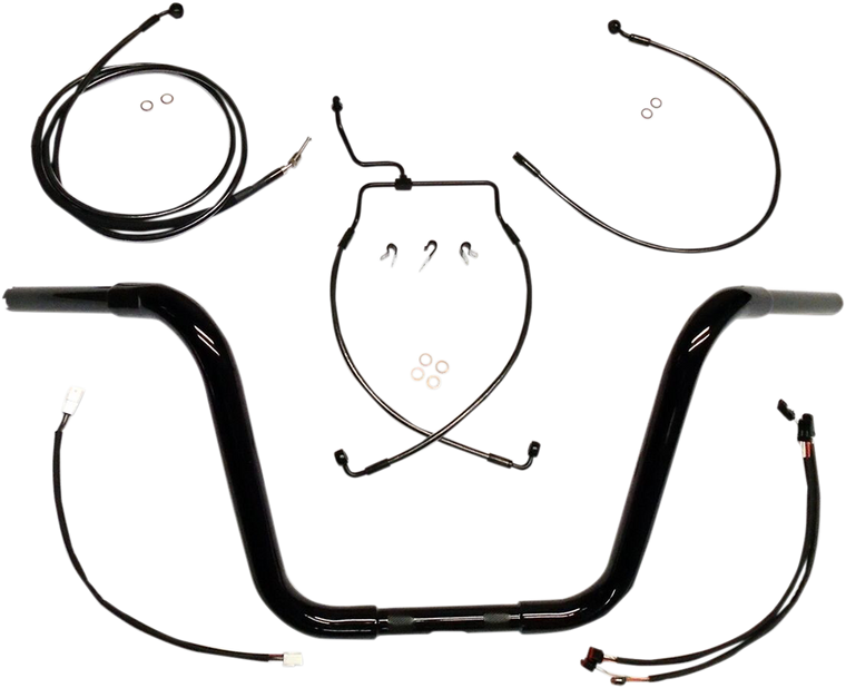 Magnum - Handlebar/Installation Kit - Black Pearl - 1-1/4" Caliber Handlebar Installation Kit  Bagger/Installation Kit - 48884-214