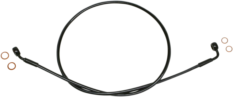 Magnum - Brake Line - EZ Align - Stainless Steel - Black - XR Stainless Extreme Response Front DOT Brakeline Kit - SBB0601-44