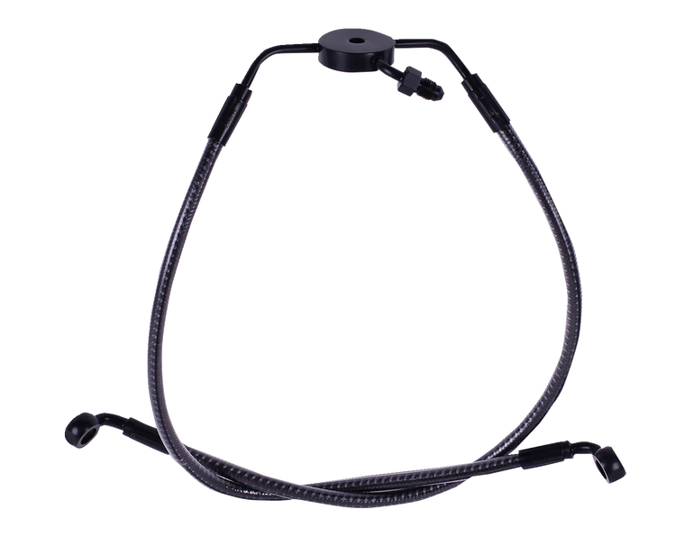 Magnum - Lower Brake Line - KARBONFIBR - Non-ABS Dual Disc Lower DOT Brake Line - 77024