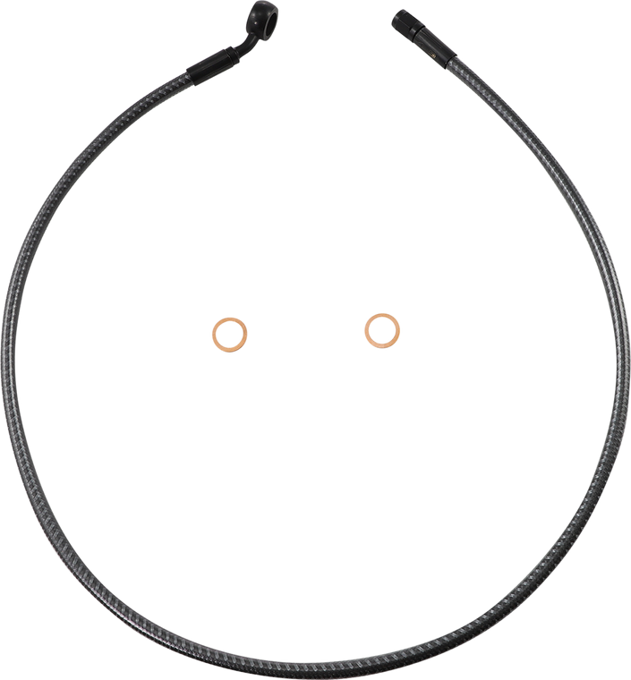 Magnum - Brake Line - Front - 12 mm - 35° - 34" - KARBONFIBR - KARBONFIBR Designer Series DOT ABS-Specific Front Upper Brake Kit - AS778134