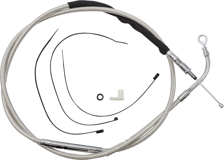Magnum - Clutch Cable - Polished - High-Efficiency Polished Stainless Clutch Cable - 52366HE